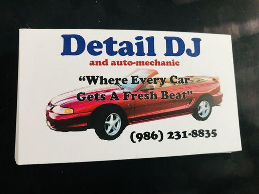 Detail DJ and Auto Mechanic