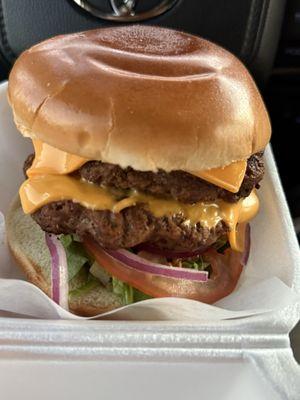 Double cheeseburger