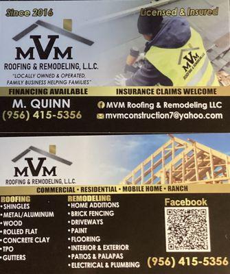 MVM Roofing & Remodeling