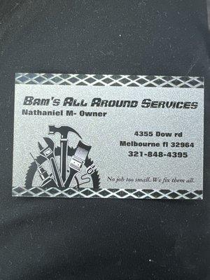 Bam’s all around services