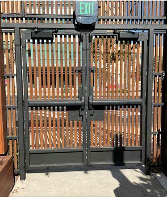 Double swing commercial ADA Steel gates