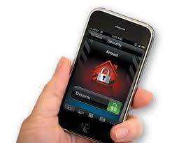 Smartphone Interactive services available for iPhone and Android devices. Allows user to arm/disarm alarm system remotely.