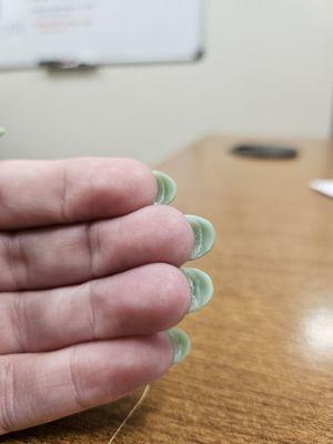 Shorter set underneath.