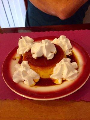 They have Flan!!! !!!! Totally delicious caramel custard treat!!!