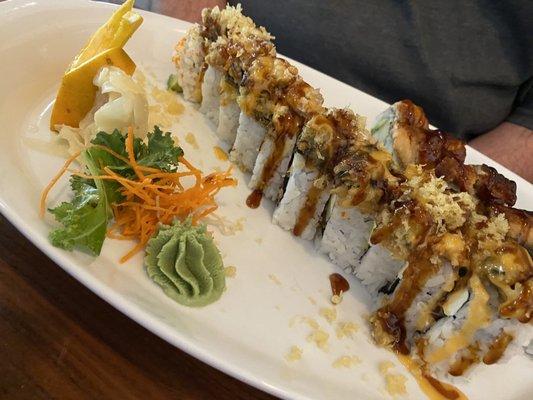 Floridian roll and California Eel Roll.