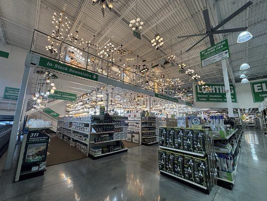 Massive lighting section