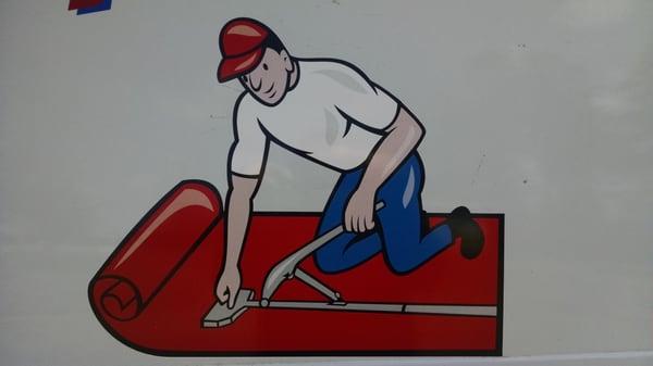 Logo used by us on our work van