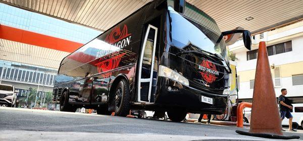 Red Dragon Party Bus