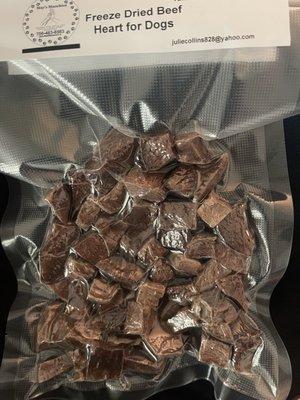 Freeze dried beef heart for dogs