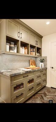 Paint grade, full inset style of cabinetry