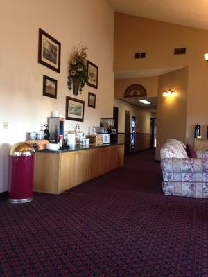 Lobby, continental breakfast