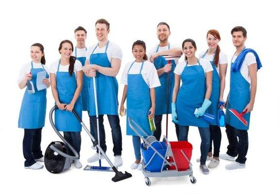 HRM counts on a solid team of cleaning professionals.