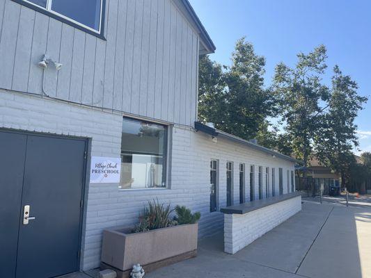 Village Preschool View towards Parking Lot