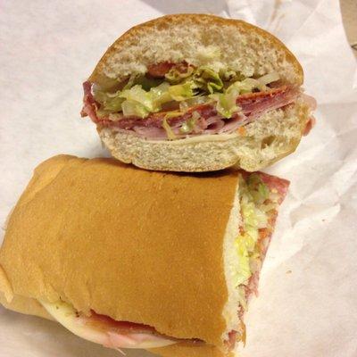 One of the sandwiches we ordered. I'm sorry to say, but the bread was stale.