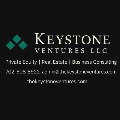 Business card for Keystone Ventures LLC | Real Estate & Consulting | admin@thekeystoneventures.com | 702-608-8922
