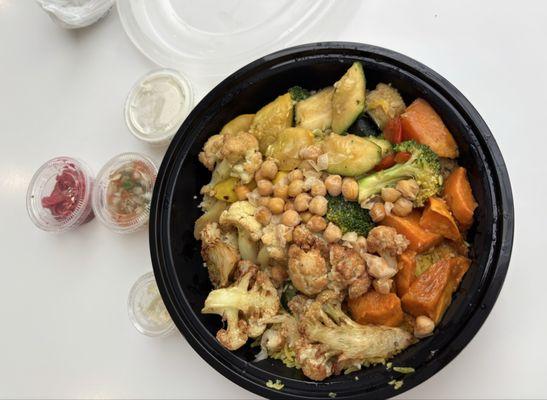 Mediterranean bowl (no meat added)