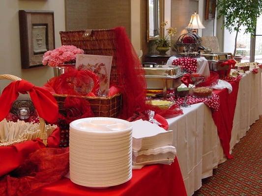 Buffet at The Oak Branch courtesy of Culinary Visions Catering