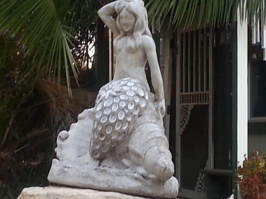 Mermaids in the yard.