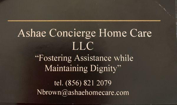 Ashae Concierge Home Care