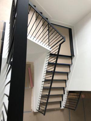 Custom picket railing
Note that each picket is screwed to the ground