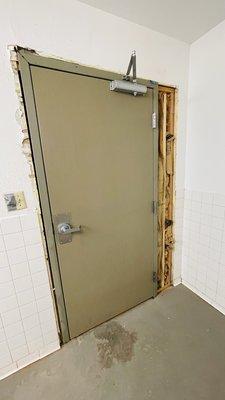 Door needs a little TLC.