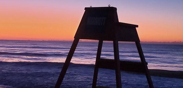 Early morning In front of the Marriott