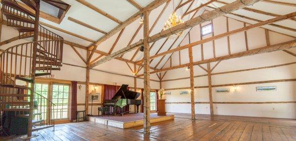 The 1820's hall at Acadia's Oceanside Meadows Inn