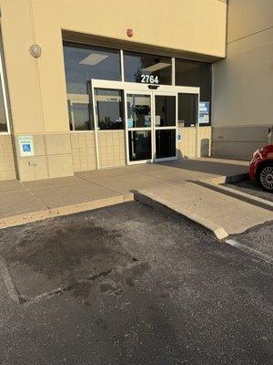 Goodwill accessible store entrance