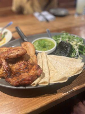 Peruvian style roasted 1/2 chicken