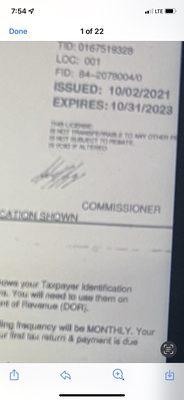 This was issued in October 2021, which was three months after noncompliance violations were filed with the Indiana health department.