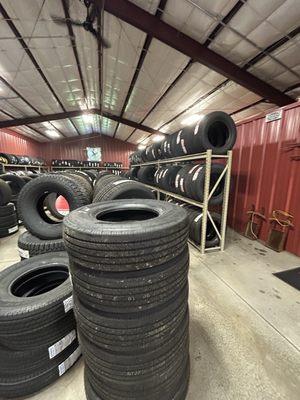 Rows and rows of tires