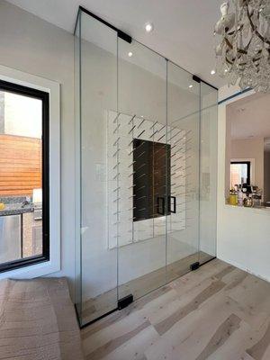 Glass Wine Cellar Doors