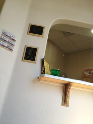 VERY small waiting room