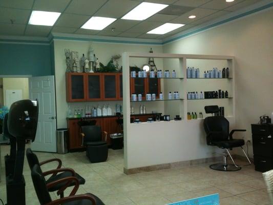 shampoo and airbrush area