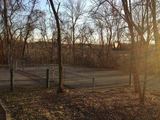 Half basketball court