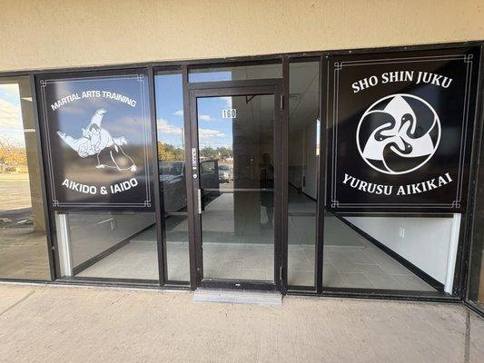 Street facing view of dojo.