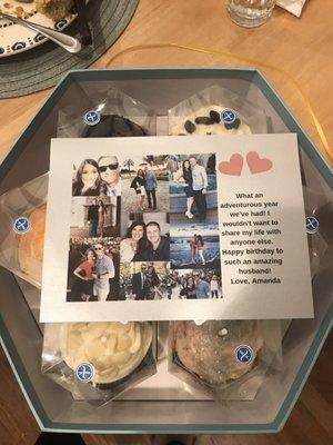 So sweet that you can add a picture and personal message to the gift boxes!