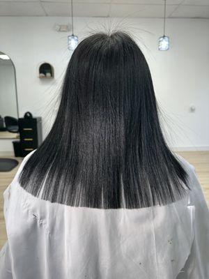 Silk Press + Hair Cut