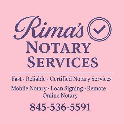 Rima's Notary Services