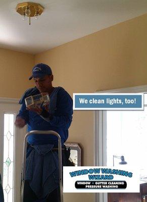 Light Cleaning Services - Happy to swap bulbs too