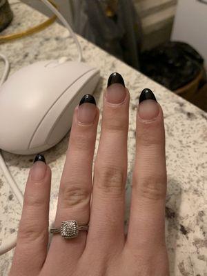 this is referencing to how uneven the tips are