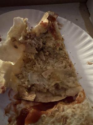 Tried to put reconsider on this dry ass thing. Gross no thanks