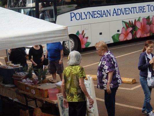The racist employee, in the purple shirt, who told my wife to go back to India.
