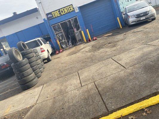 Store Front On the Side of the building