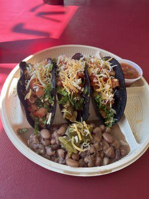 Grilled Chicken Tacos with Blue Corn Tortillas