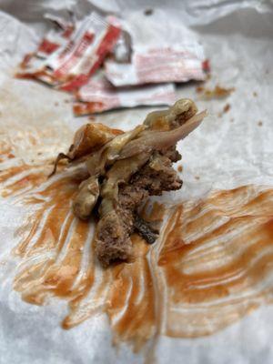 Mushroom Swiss onion burgers with bacon so delicious