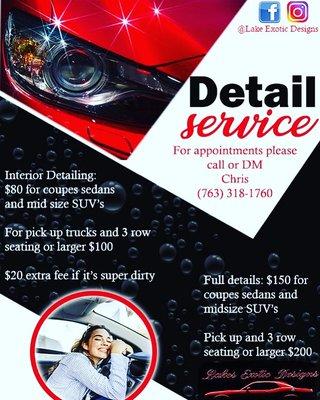 On Instagram and face book. IG:@lakes_ex_designs23. Facebook:Lakes Exotic Designs