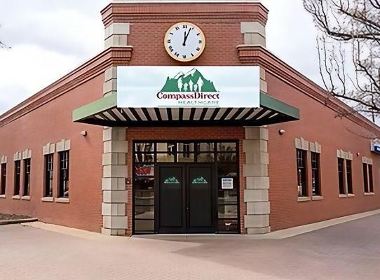 Front entrance to Compass Direct Medical Clinic where Peace After Loss is located.