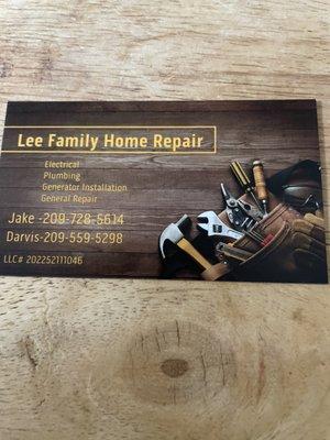 Lee Family Home Repair