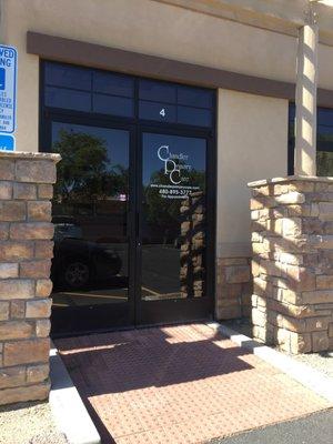 Front door of the office